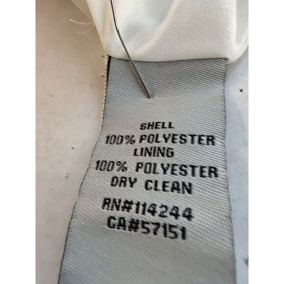 Eliza J. Pink Floral Jacquard Popover Fit&Flare Dress Size 8 Lined Pockets Zip - Picture 16 of 16